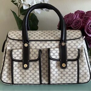 Celine Macadam Satchel Handle Bag